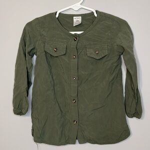 Girls Carters Hunter Green Top 2T